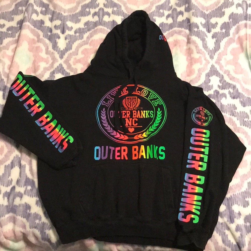 Outer Banks Rainbow Colored Hoodie